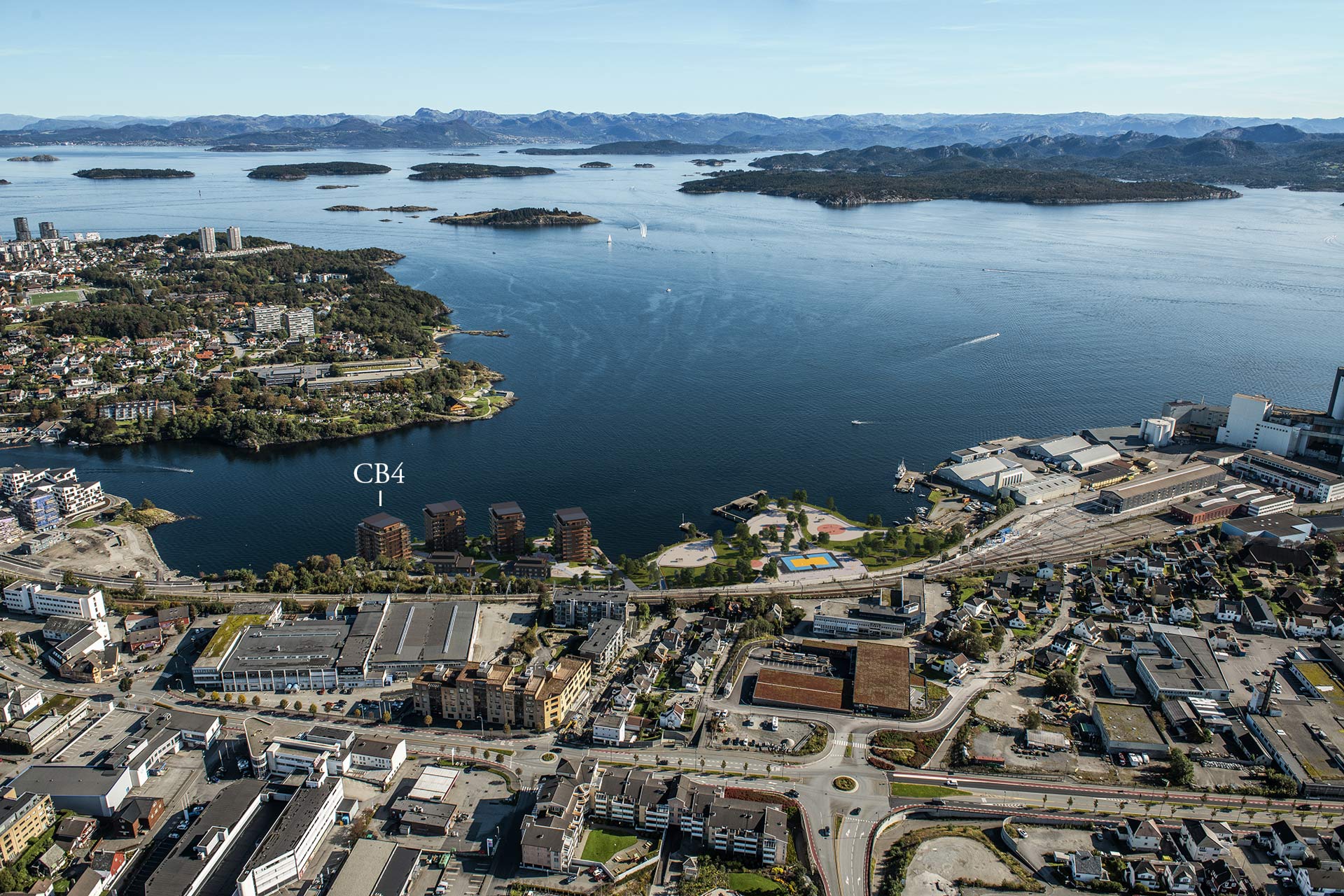 Flyfoto som viser hvor Consulens brygge kommer